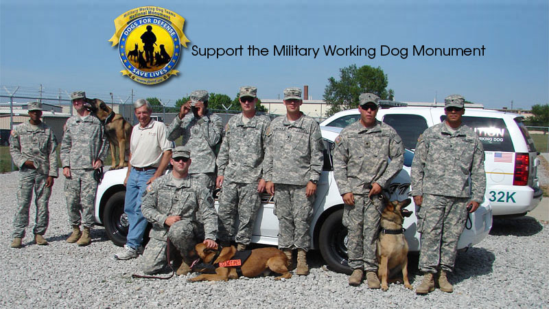 Dogs for Defense Save Lives: Support the Military Working Dog Monument